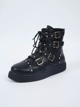 Round Toe Platform Boots