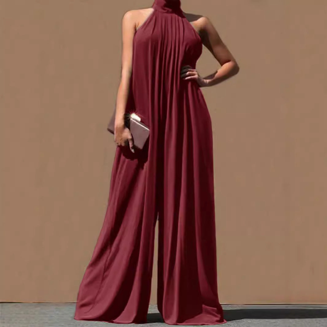 Casual Chiffon Sleeveless Jumpsuit