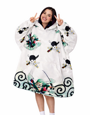 Zoro One Piece Wearable Blanket Hoodie for Kids & Adults | OLM Toys
