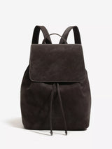 Minimalist Suede Drawstring Backpack Bag