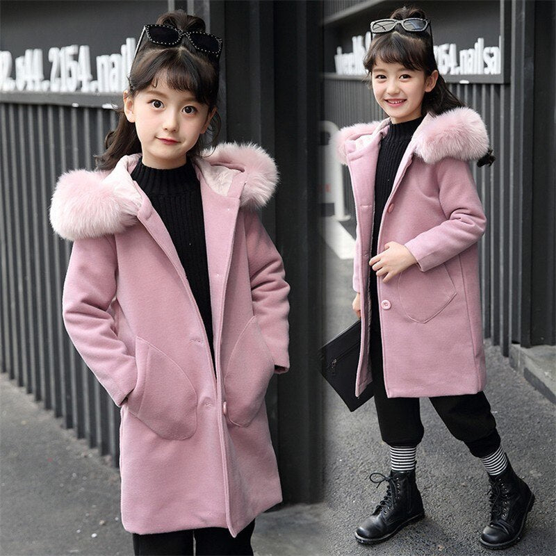 Long Sleeve wool Coat