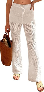 Boho Knit High Waist Swim Suit Cover up