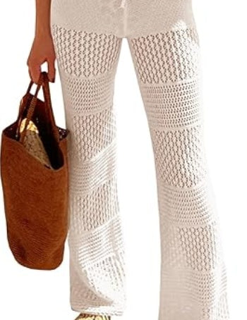 Boho Knit High Waist Swim Suit Cover up
