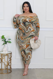 To The Beat Plus Size Dress