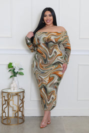 To The Beat Plus Size Dress