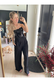 Black Sequin Jumpsuit