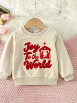Children's Joy to the World Graphic Crew Neck Sweatshirt