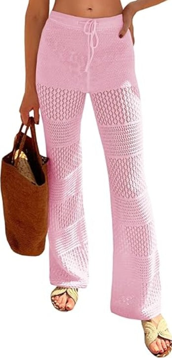 Boho Knit High Waist Swim Suit Cover up