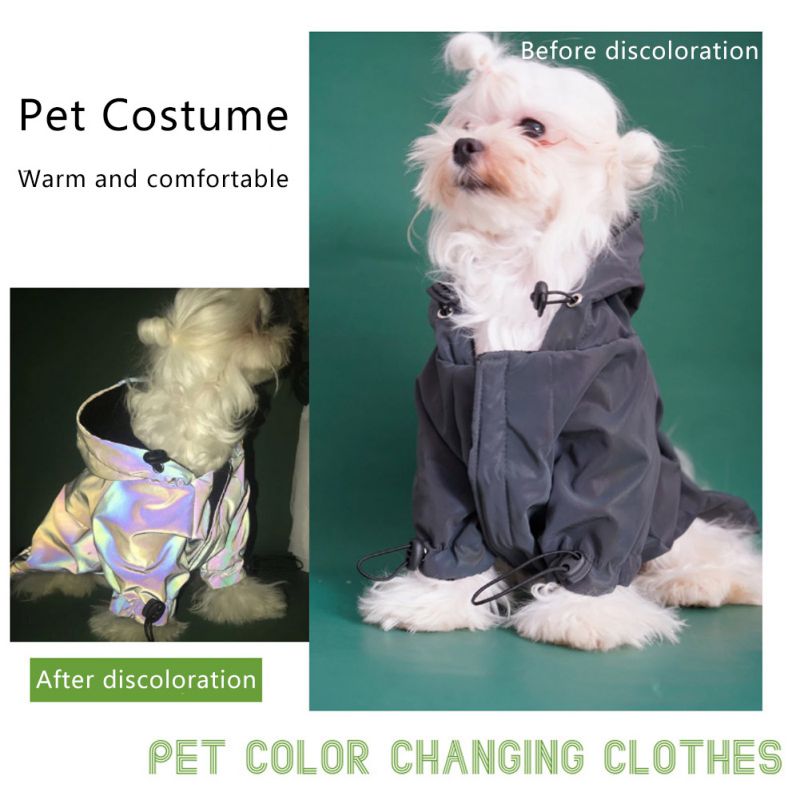 Fashion Pet Clothes Flashing Dogs Hoodie Jacket Reflective Clothing for Small Medium Large Dogs Jacket Clothing Pet Costume