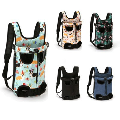 Dog Carrier Backpack for Small Pets, Hands-Free Travel Bag with Legs-Out Design for Cats and Puppies