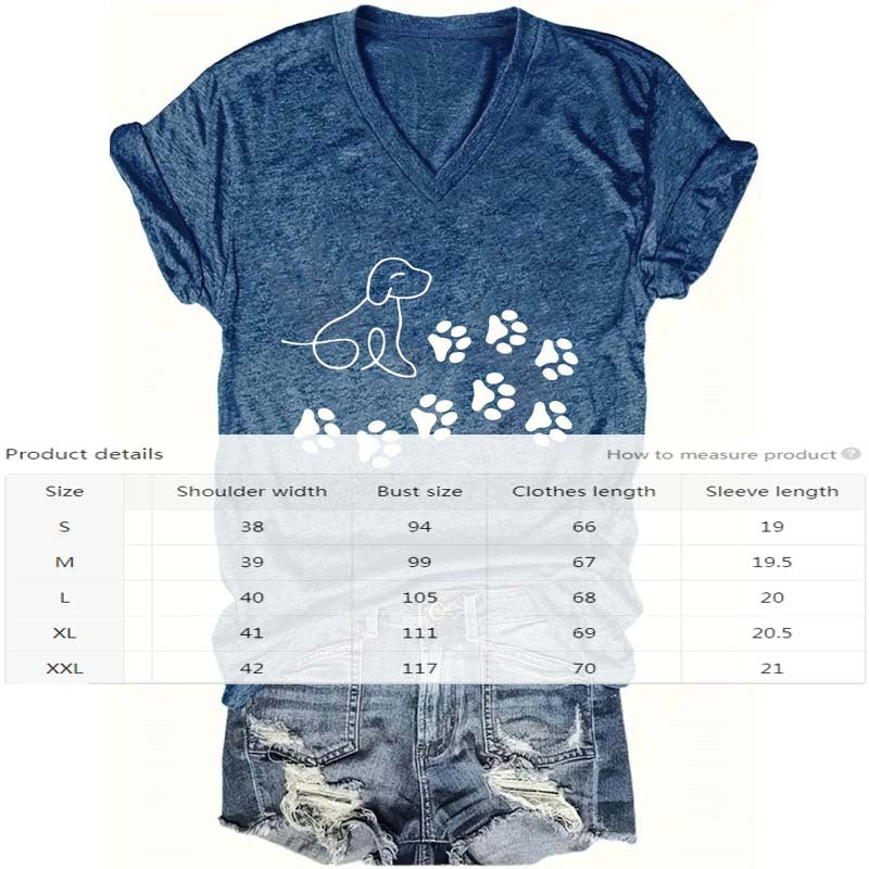 Paw Love V-Neck T-Shirt