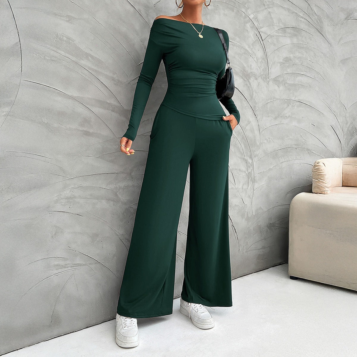Fitted Long Sleeve Top Set