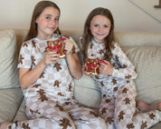 Bamboo Youth Christmas Pajamas | Matching Family Holiday Set - Gingerbread