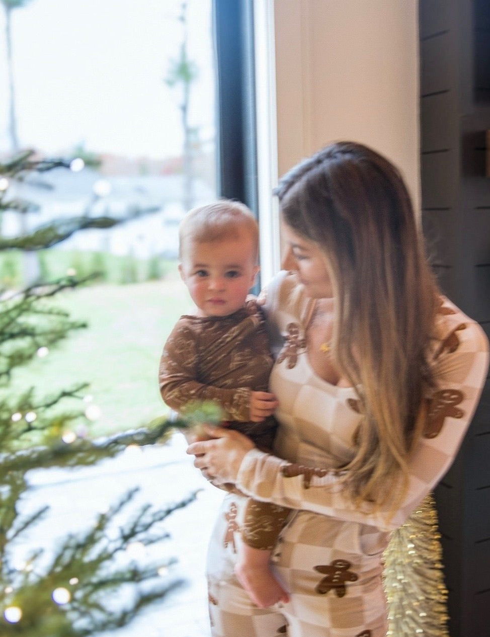 Bamboo Women’s Christmas Pajamas | Matching Holiday Family Set - Gingerbread