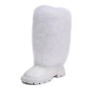 Girls Glitter Chelsea Boots - Waterproof Fur Lined Winter Boots