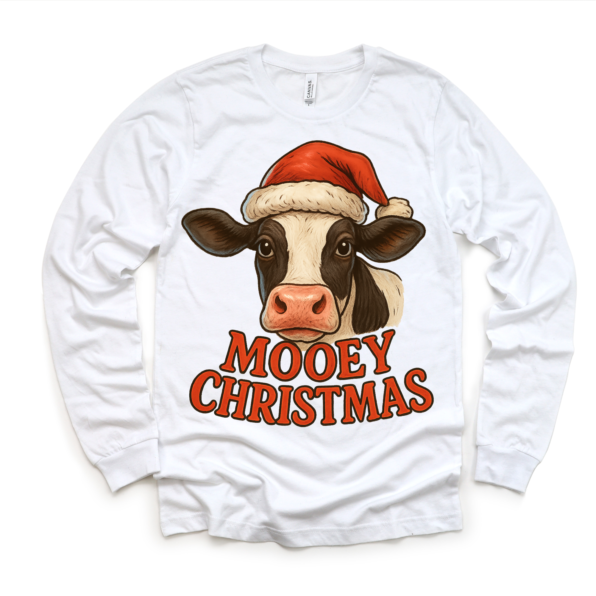 Mooey Christmas Country Cow Shirt