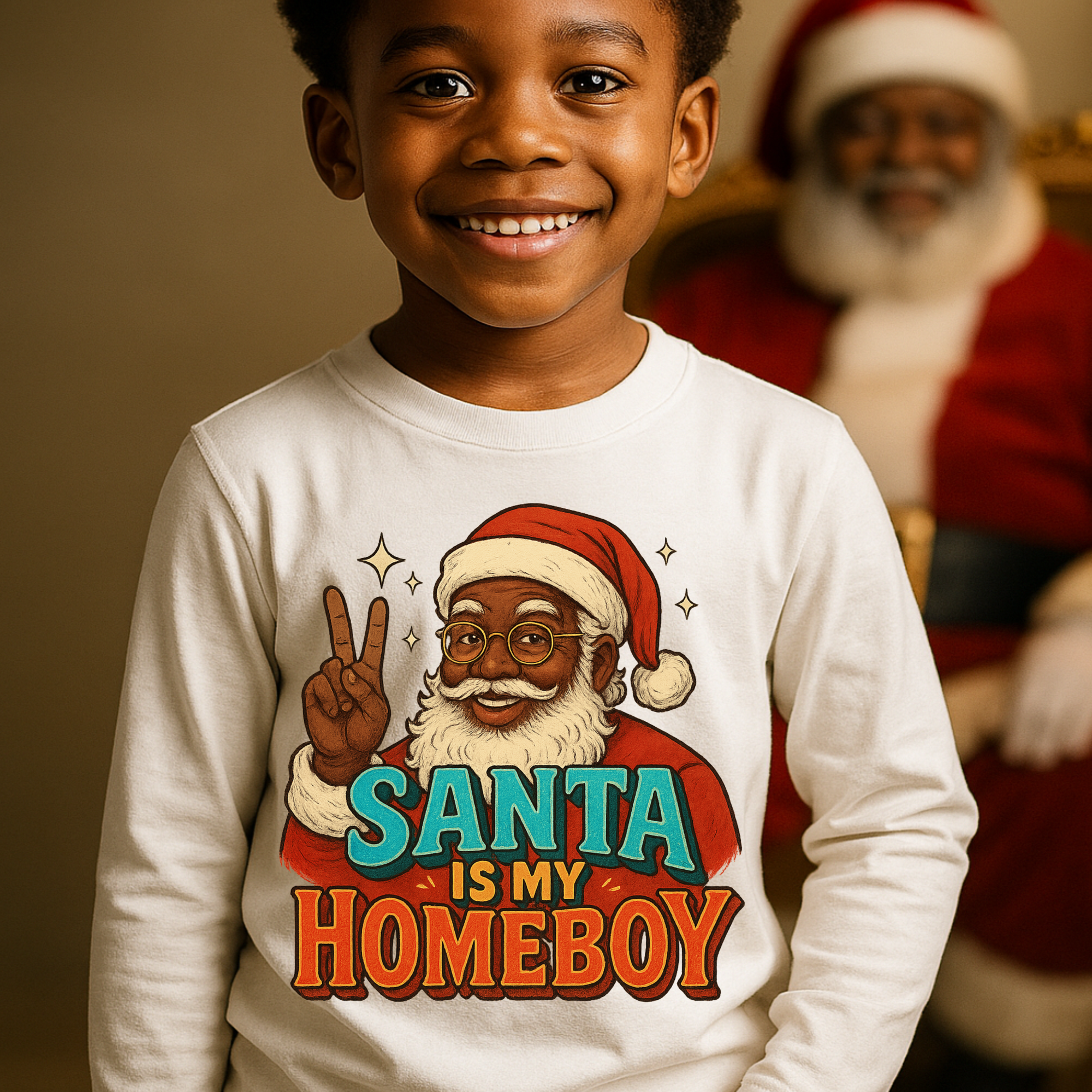 Santa Is My Homeboy Christmas Shirt