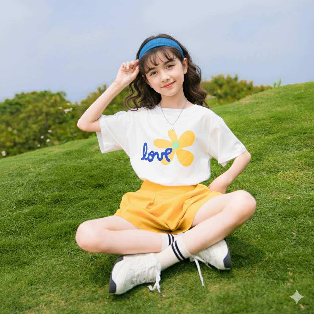 Simple Short Sleeve Shorts Set