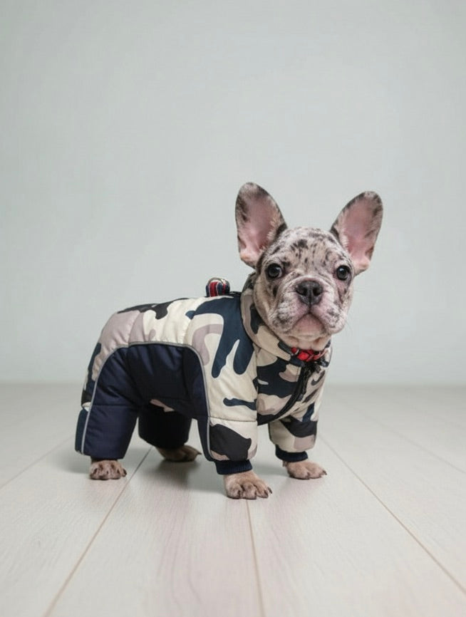 Pet Winter Thickened Warm Down Jacket with reflective strips