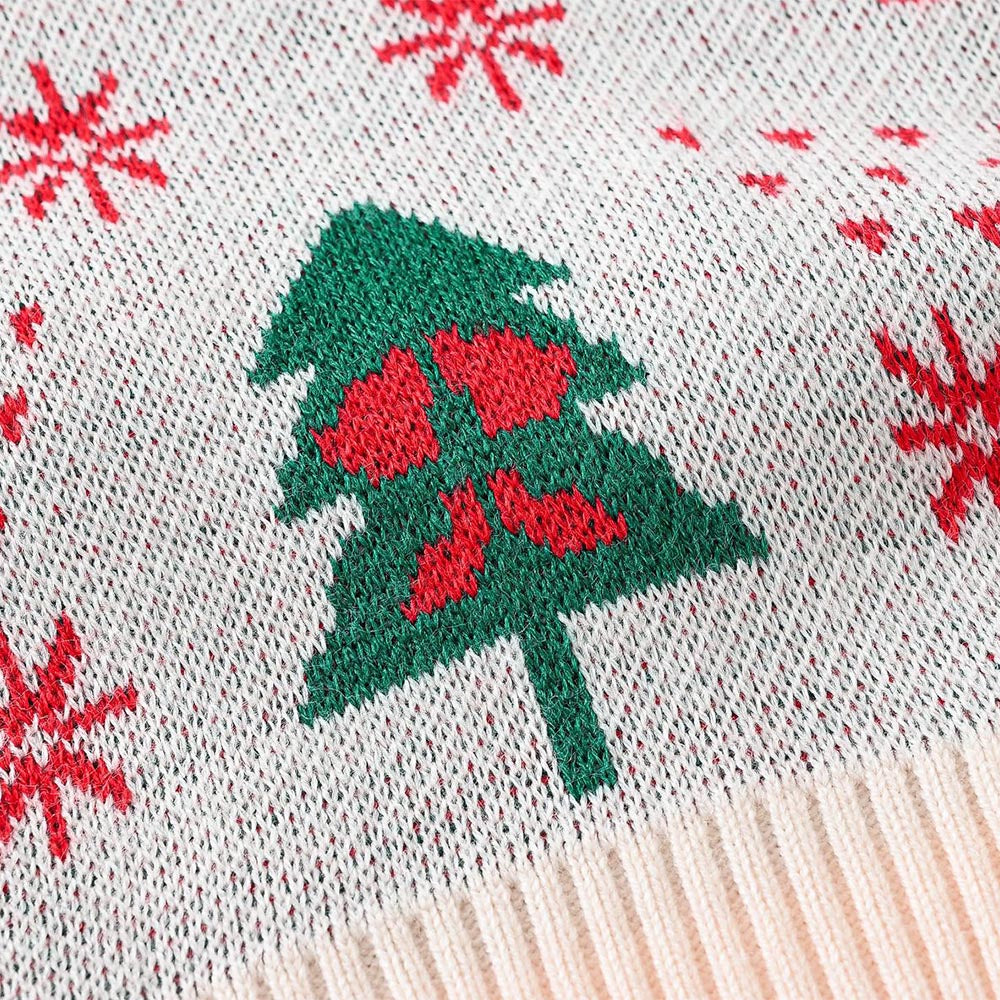 Kids Reindeer Jacquard Christmas Holiday Sweater | NCS