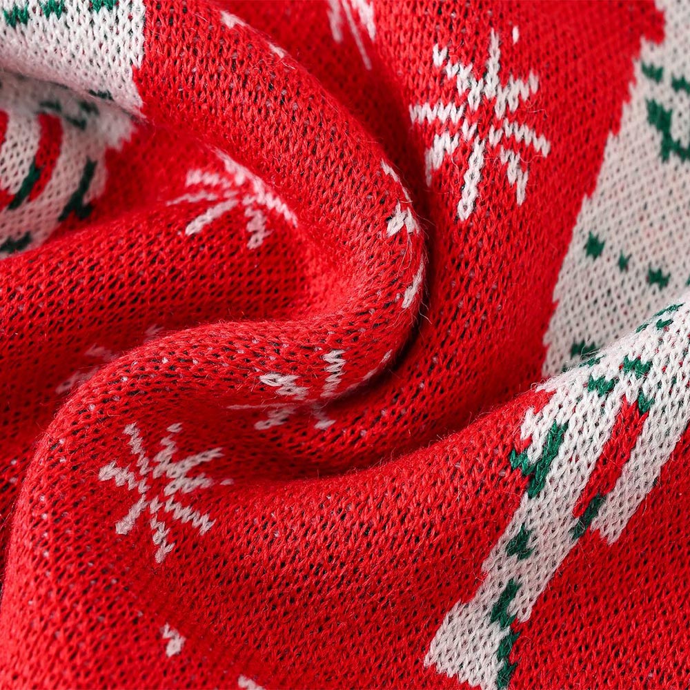 Kids Reindeer Jacquard Christmas Holiday Sweater | NCS