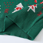 Kids Reindeer Jacquard Christmas Holiday Sweater | NCS