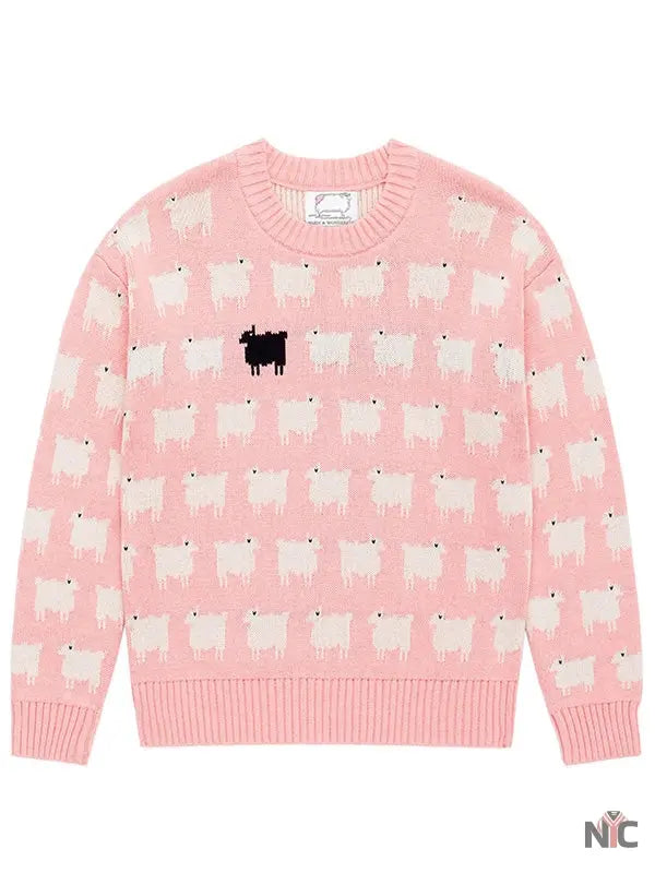 Lady Diana Pink Sheep Sweater