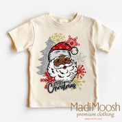 Black Santa Merry Christmas Shirt