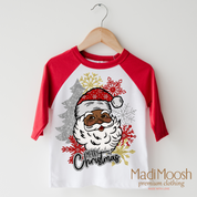 Black Santa Merry Christmas Shirt