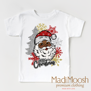 Black Santa Merry Christmas Shirt