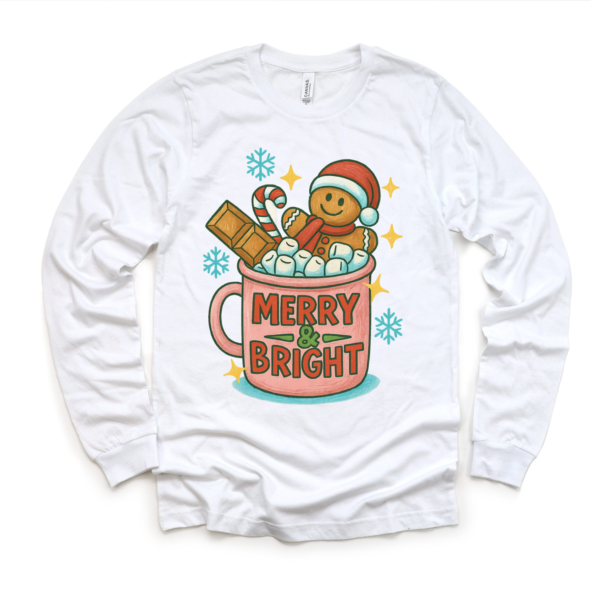 Merry & Bright Gingerbread Man Shirt