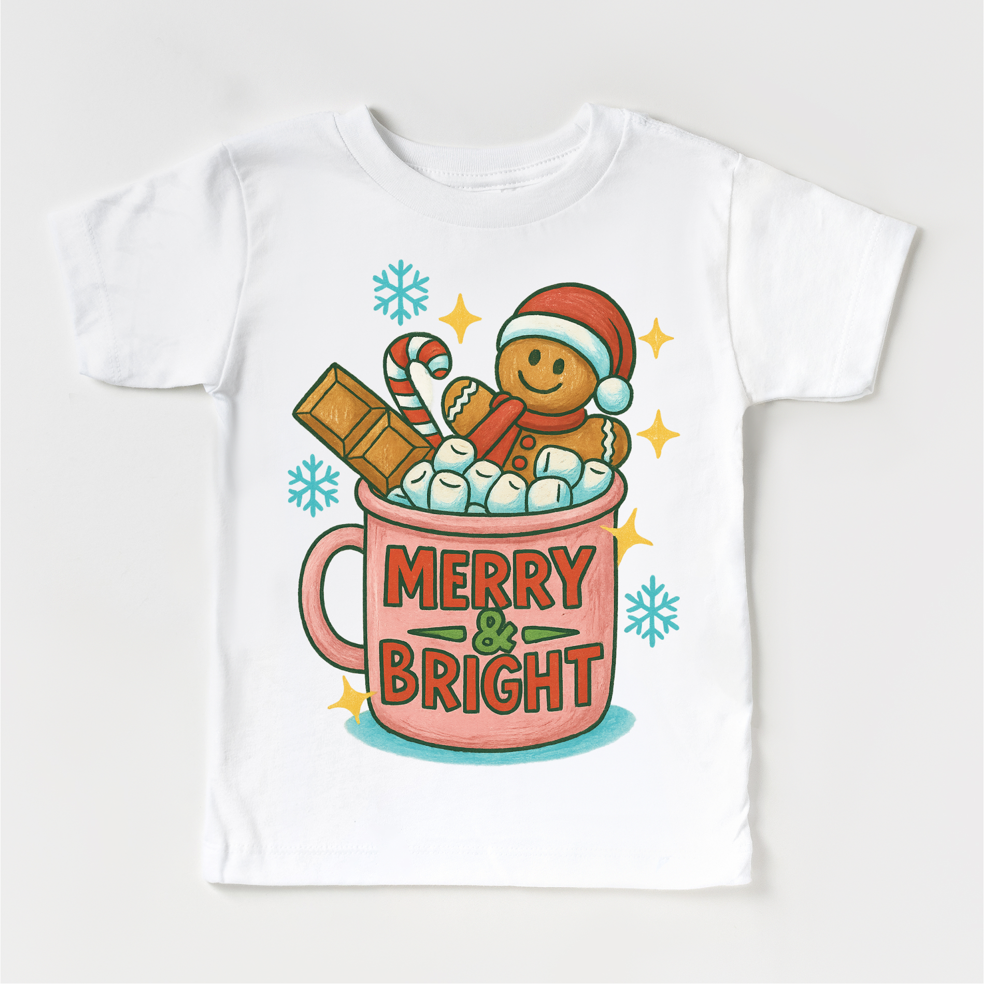 Merry & Bright Gingerbread Man Shirt
