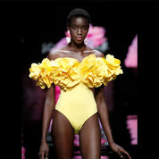 Three Dimensional Floral One Piece Swimsuit Women Beach Vacation Suit Skirt Swimsuit