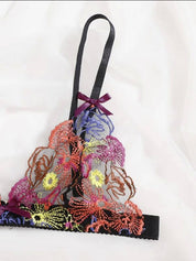 Translucent Lace Three-Point Bikini Set