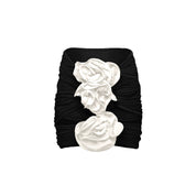 Handmade Floral One Piece Swimsuit Women Beach Vacation Suit Skirt Swimsuit