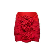 Handmade Floral One Piece Swimsuit Women Beach Vacation Suit Skirt Swimsuit