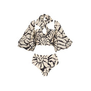 Halter One Piece Swimsuit Women Vacation Beach Suit Bikini