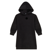 Distressed French Fleece Hooded Dress