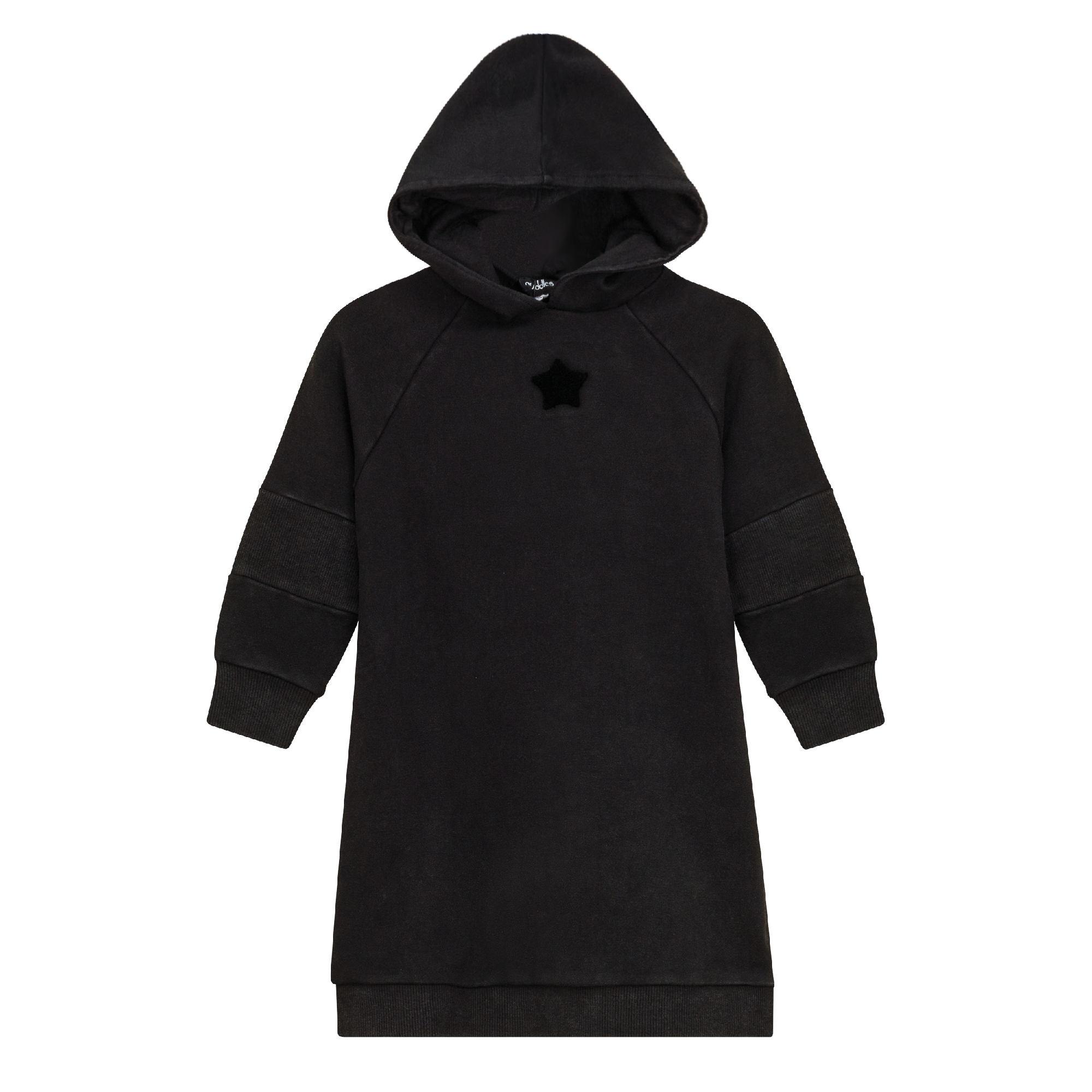 Distressed French Fleece Hooded Dress