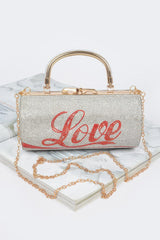 Rhinestone Love Party Clutch