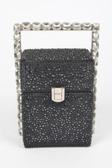 Rhinestone Handle Stoned Party Clutch