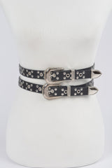 Studded Two In One Waist Belt