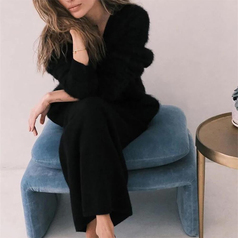 Women’s Faux Mink Relaxed Fit Oversized Cardigan Sweater | NCS