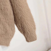 Women’s Faux Mink Relaxed Fit Oversized Cardigan Sweater | NCS