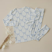 Blue Belle 2pc Ribbed Bamboo Pajamas