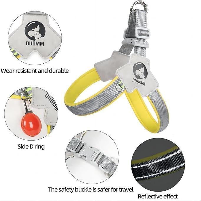 Dog No-Pull No Choke Reflective Adjustable Harness No-Pull No Choke Pet Harness For TrainingWalking