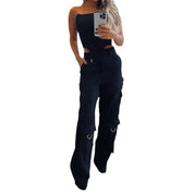 Halter Top Loose Trousers Two-piece Set