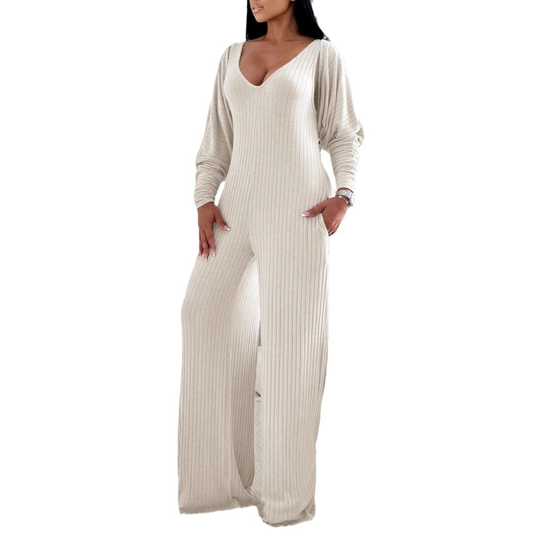 Two Piece Design Sense Casual Jumpsuit