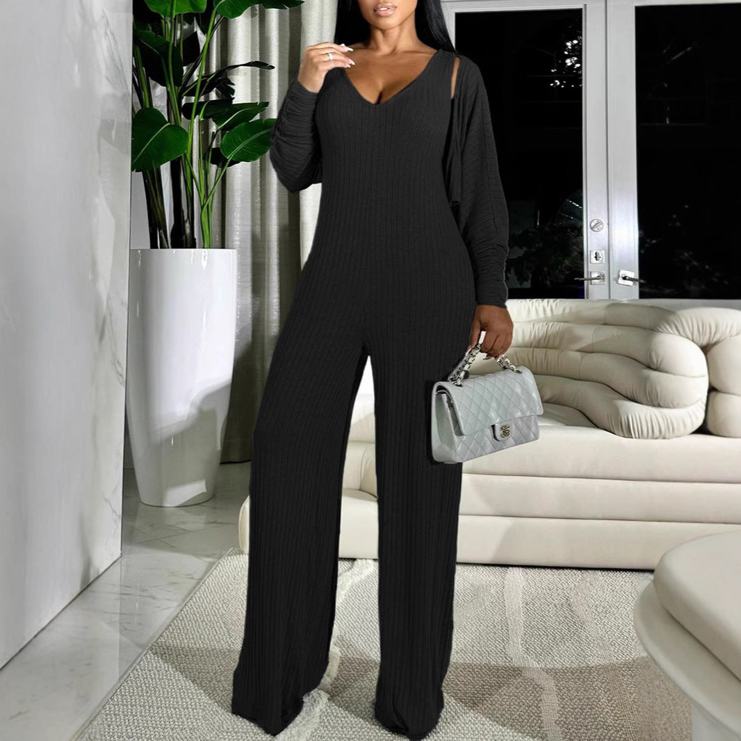Two Piece Design Sense Casual Jumpsuit