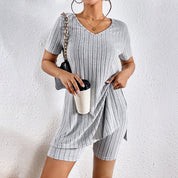 Ribbed Knit Lounge Set